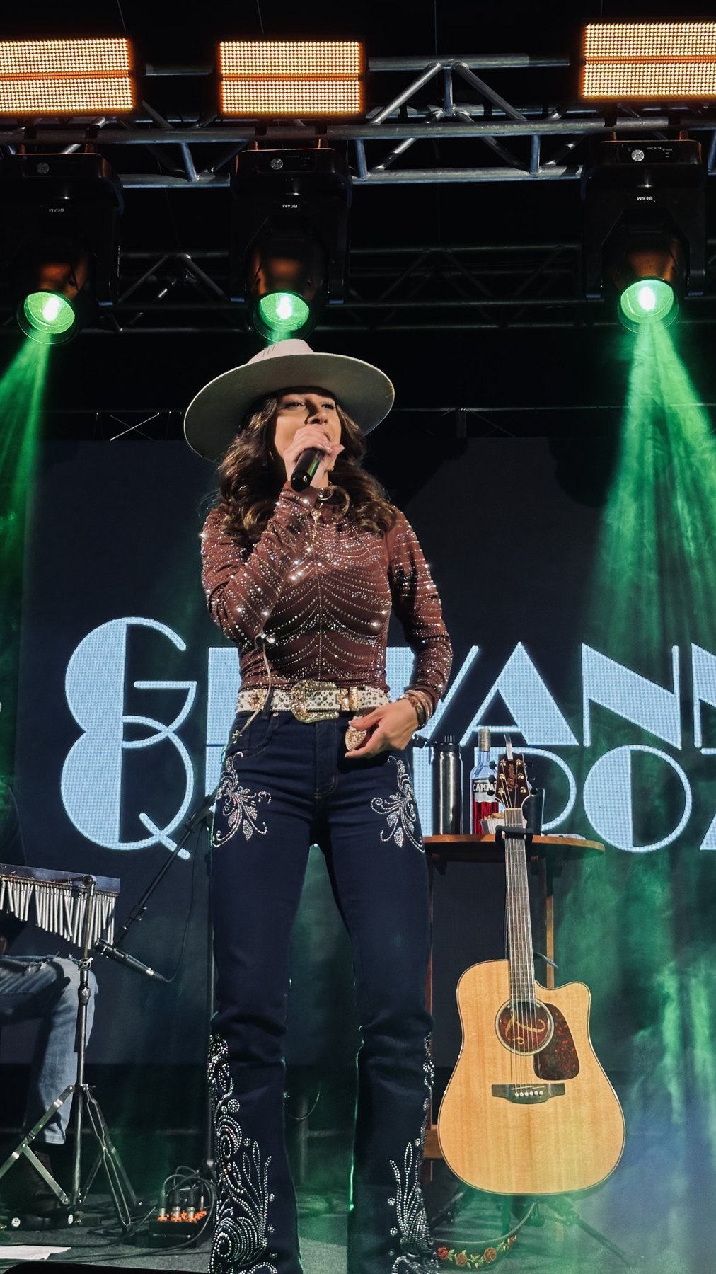 Giovanna no palco